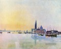Venedig San Guirgio von der Dogana Sonnenaufgang romantische Turner